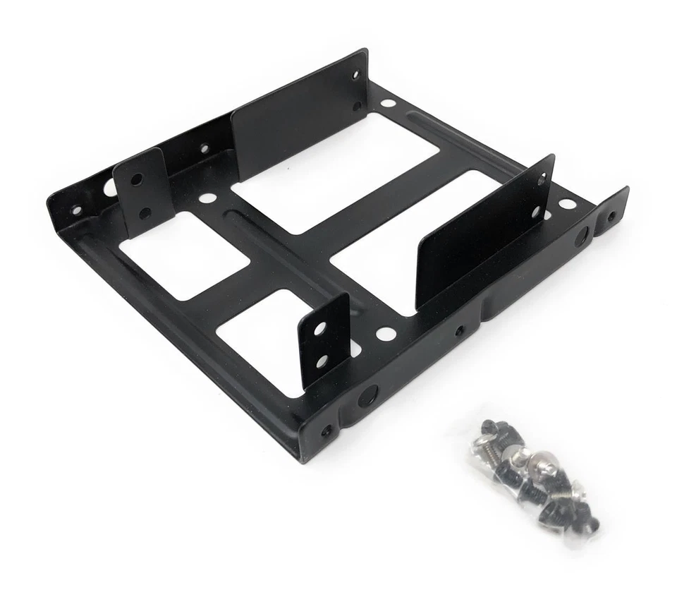 HDD / SSD / SSHD Festplatten Einbaurahmen 2 x 2,5 Zoll Platten auf 1 x 3,5 Zoll  - Bild 1 von 4