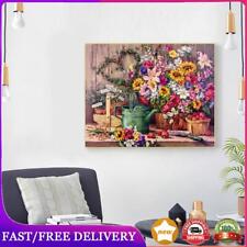 Table Flower Oil Paint By Numbers Kit DIY Painting on Canvas Decor (B1457) AU
