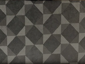 8 Metres Geo Velvet Chenille Charcoal GreyFabric Cushion Curtain Blind Material - Picture 1 of 5