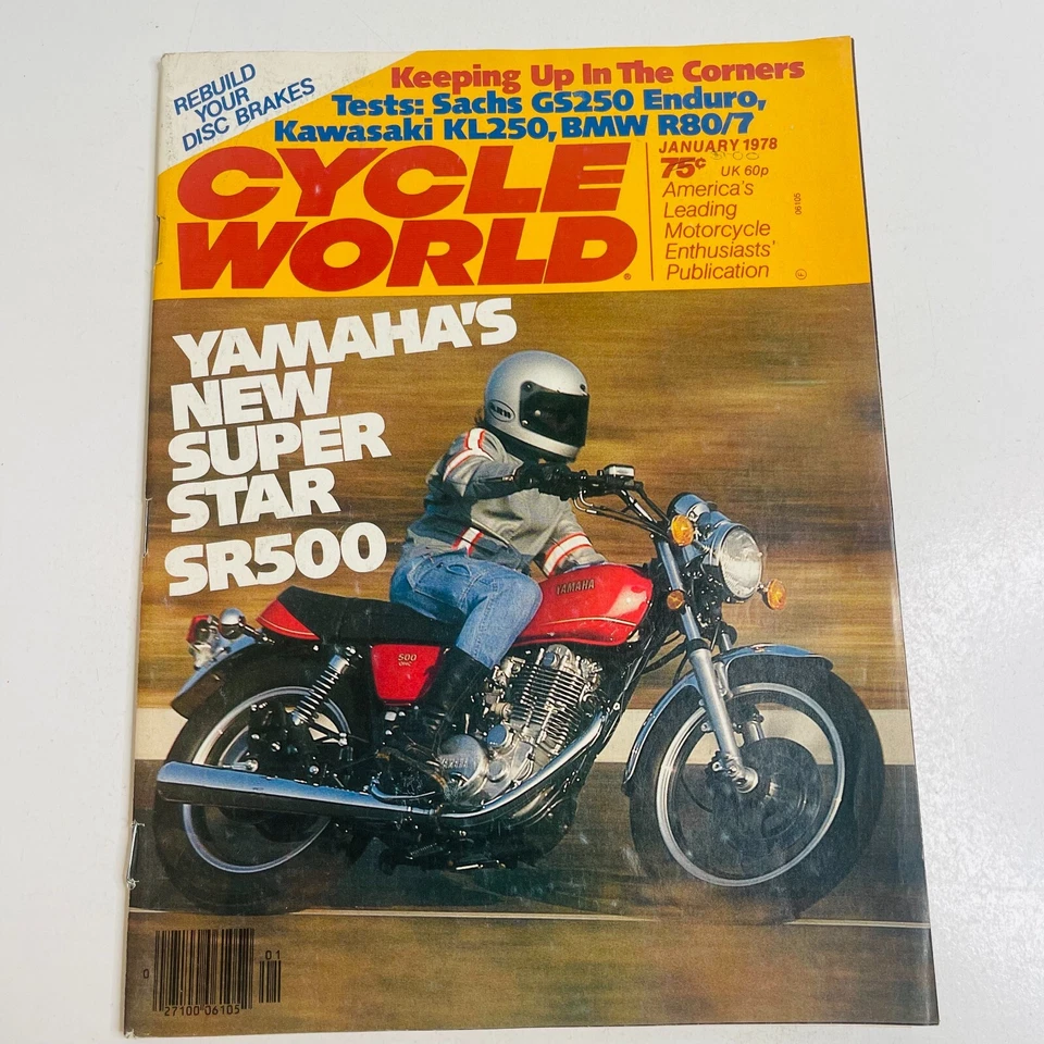Revista Cycle World enero 1978 revista de moto vintage RARA Foto 1 de 4