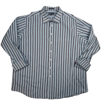 Camisa de manga larga Paul Fredrick para hombre 19-35 100 % algodón con puntas usada Foto 1 de 4