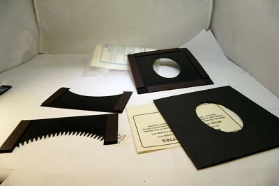 Lindahl Vignette set of four Magnetic Black Masks 5X5" for Bellow Shades  - Image 1 of 4