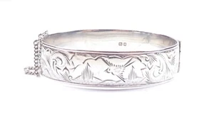 Brazalete Vintage 1960 Diseño Estética Victoriano Plata de Ley 925 Pesado - Imagen 1 de 11