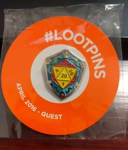 Loot Crate Lootpins abril 2016 Quest Epic Power Pin - Nuevo - Imagen 1 de 3