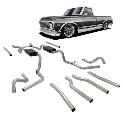 Flowmaster 67-72 Chevy C10 Truck 2.5" Header Back Exhaust System 17654 - Image 1 of 4