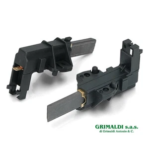COPPIA SPAZZOLE CARBONCINI MOTORE CESET LAVATRICE CANDY HOOVER GASFIRE IBERNA