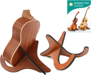 Folding Wooden Stand for Ukuleles, Mandolins, and Violins - Portable Design - Picture 1 of 7