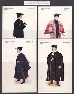 POSTALES: BATAS UNIVERSITARIAS OXFORD X 16 1900 SIN USAR - Imagen 1 de 4