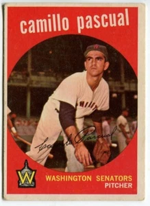 1959 Topps #413 Camilo Pascual Washington Senators - Picture 1 of 2