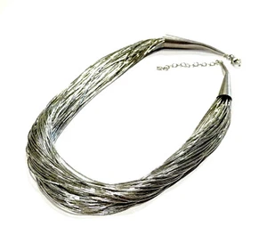 Bijou collier chic tout en petites perles d'argent 925 necklace - Picture 1 of 4