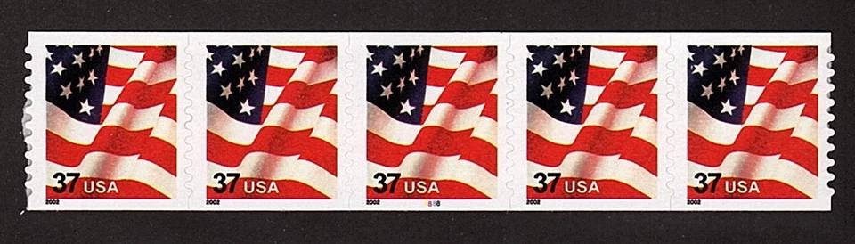#3632 Flag S/A  PNC-5  Pl #8888 (2002 date) - MNH - Image 1 of 1