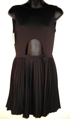 Sunseeker Falda Plisada Traje de Baño Vestido de Cubrimiento Pequeño 4 6 Negro Corte Atado Atado Trasero Foto 1 de 4