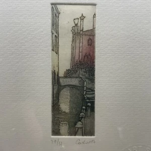 CADORE BAC Studio Venice Canal Scene Signed Print - Picture 1 of 9