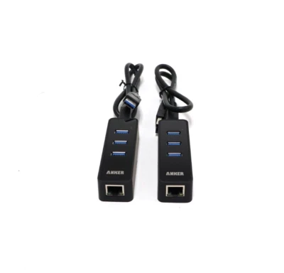 Lot Of 2 Anker 3-Port USB and Ethernet Hub / Model A7522 - Image 1 of 4