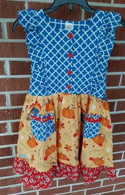 Eleanor Rose Thanksgiving/turkey dress girl size 8(New without tags) - Image 1 of 4