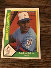 Esteban Beltre, IF, Indianapolis Indians, aff. Expos, 1990 CMC #74