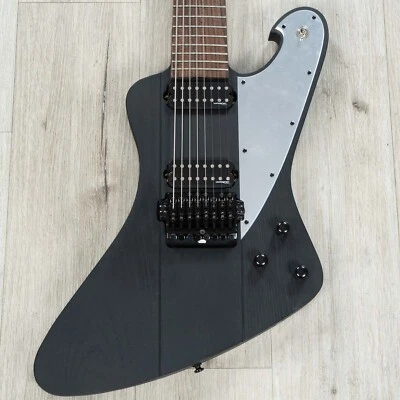 Ibanez FTM33 Fredrik Thordendal Signature 8-String Guitar, WeatheredBlack - Image 1 of 4