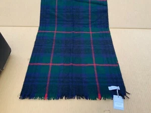 Joshua Ellis 100% Cashmere Scarf 50cm x 180cm Check New - Picture 1 of 2