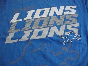 NFL Detroit Lions Football Fan 2014 Regular Season Schedule Blue T-Shirt M - Bild 1 von 4