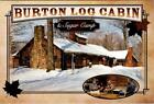 Burton, OH Ohio LOG CABINE & SUGAR CAMP Geauga County 4X6 moderne Postkarte
