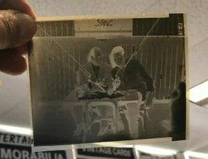 1950S RARE TED WILLIAMS INC SAM SNEAD W/FISHING POLES SIT 4X5" NEGATIVE PHOTO  - Picture 1 of 4