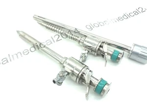 Laparoskopie 10mm,5mm Spiraltrokar & Sicherheitstrokar 10mm 3er Set MFG ISO CERT CO - Bild 1 von 9