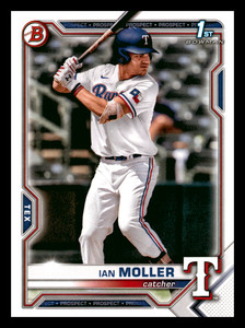 2021 1st Bowman Draft Ian Moller  Texas Rangers #BD-42 Centered Mint