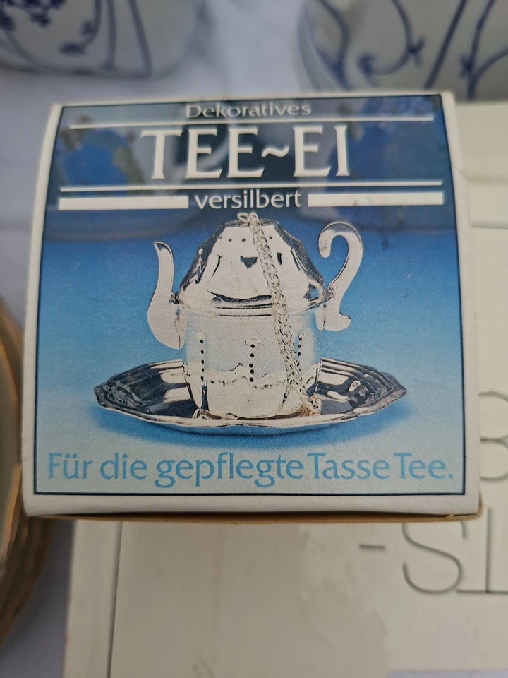 Teesieb Tee ei Versilbert OVP - Bild 1 von 1