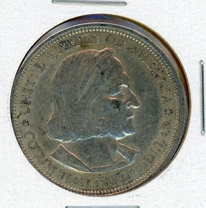 Medio dólar de plata conmemorativo de la exposición colombiana 1892^^AU^^ - Imagen 1 de 3