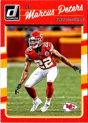 2016 Donruss Marcus Peters #150 Kansas City Chiefs Football Card - Image 1 of 2