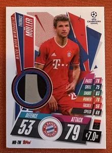 Memorabilia extra Match Attax CHAMPION LEAGUE 2020/21 Match-Worn THOMAS MULLER - Imagen 1 de 2