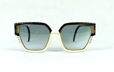 RARAS GAFAS DE SOL TED LAPIDUS VINTAGE MARCO BLANCO Y NEGRO FRANCIA AÑOS 70 CUADRADAS COMO NUEVAS Foto 1 de 4