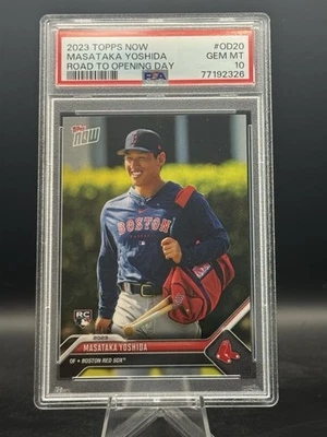 Masataka Yoshida 2023 Topps Now Road to Opening Day PSA 10 - Image 1 of 2