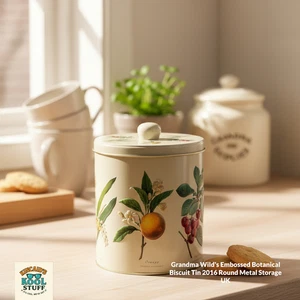 Geprägte botanische runde Keksdose 2016 Omas Wildkekse The Bakery - Bild 1 von 13