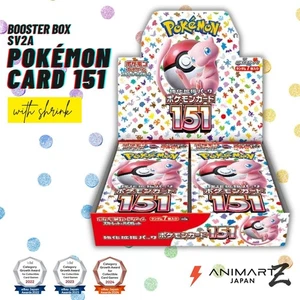 [w/shrink] Pokémon Card 151 Booster Box SV2a Sealed - Pokemon Card Japanese - Picture 1 of 3