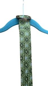 J. Crew 100% Silk Paisley Belt With Tortoise She’ll Buckle - Picture 1 of 2