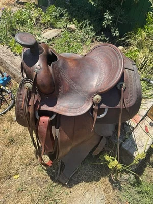 "Silla de montar occidental vintage de 14,5"" JC Higgins" Foto 1 de 4