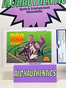 TOO SHORT SIGNED 1991 PREMIER RAP PACK ROOKIE CARD PSA SLABBED YO MTV RAPS - Picture 1 of 2