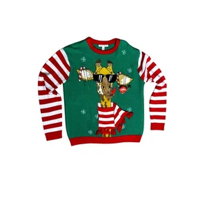 Suéter Celebrate Together Navidad Talla M Jirafa Feo Fiesta de Vacaciones Pullover - Imagen 1 de 8