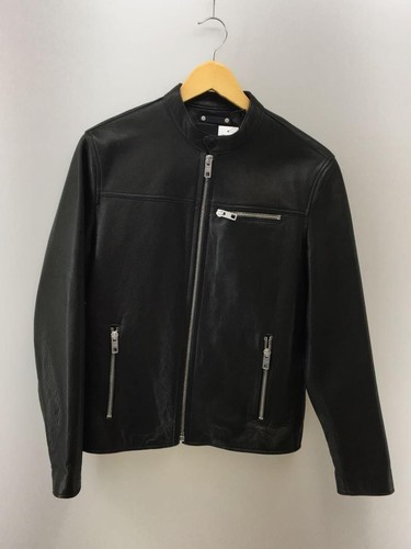 Coach giacca pelle blusa XS pelle bovina nera tinta unita usata