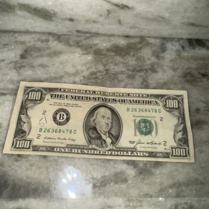 1985 Small Head $100 bill One Hundred Dollar Bill  - Picture 1 of 6