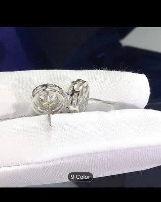 Men’s lab created diamond earrings - Image 1 of 2