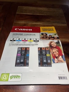 Paquete económico de tinta genuina Canon 8C 8M 8Y 5PGBK para modelos PIXMA NUEVO - Imagen 1 de 11