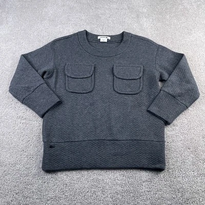 Suéter Lacoste Mujer XS US 34 UE Gris Doble Bolsillo Cuello Redondo Pullover Acolchado Foto 1 de 4