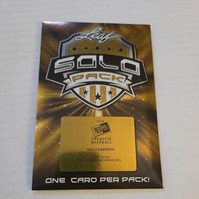 2024 Leaf Press Pass Premium Edición Solo Béisbol 1 - Automático / 1 - Base por Paquete Foto 1 de 3