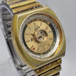 Reloj Dalil Automático World Time Compass GMT Vintage Hombre - Imagen 1 de 15