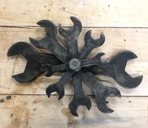5 Vintage USA Tool Wizard Flachstahl Schraubenschlüssel Set #36 35 34 33 & 32, 1/4”-1” SCHÖN! - Bild 1 von 14