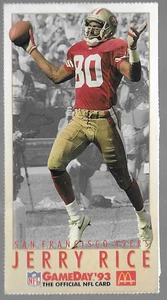 Jerry Rice McDONALD'S GAMEDAY ALL-STARS 1993 #McD15 HOF 49ers - Picture 1 of 2