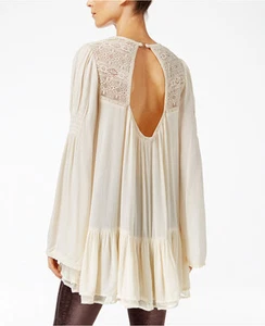 NWT Free People One Night Victorian Lace Tunic Retail $128 - Imagen 1 de 2