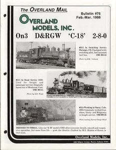 catalogo OVERLAND MODELS MAIL OMI Bulletin 76 1988 USA E bb - Picture 1 of 2